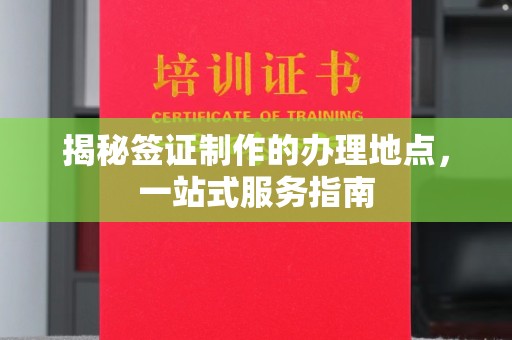 金安揭秘签证制作的办理地点，一站式服务指南